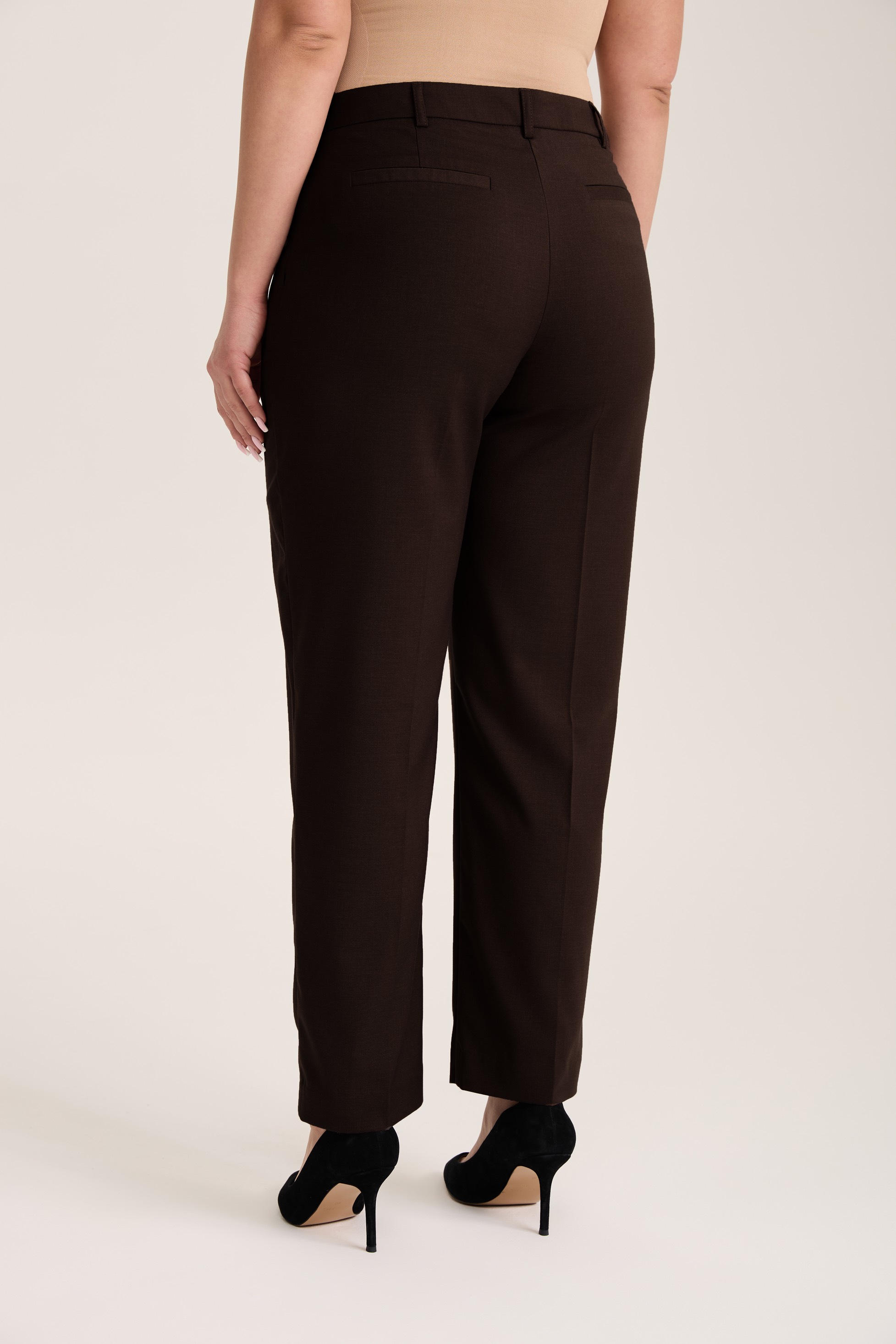 Брюки классические, шоколад