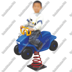 Качалка для детей для игровых комнат, площадок "Синяя Машина"