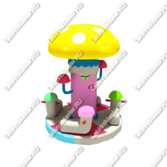 Электрическая карусель детская 4KIDS "Гриб"