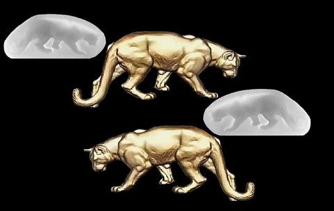 Два силиконовых молда набор Пума левая и правая