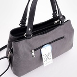 Сумка Саломея 198 македония серый + черный
