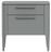 Тумба прикроватная Type 2 ящика ширина 50 см (серый)