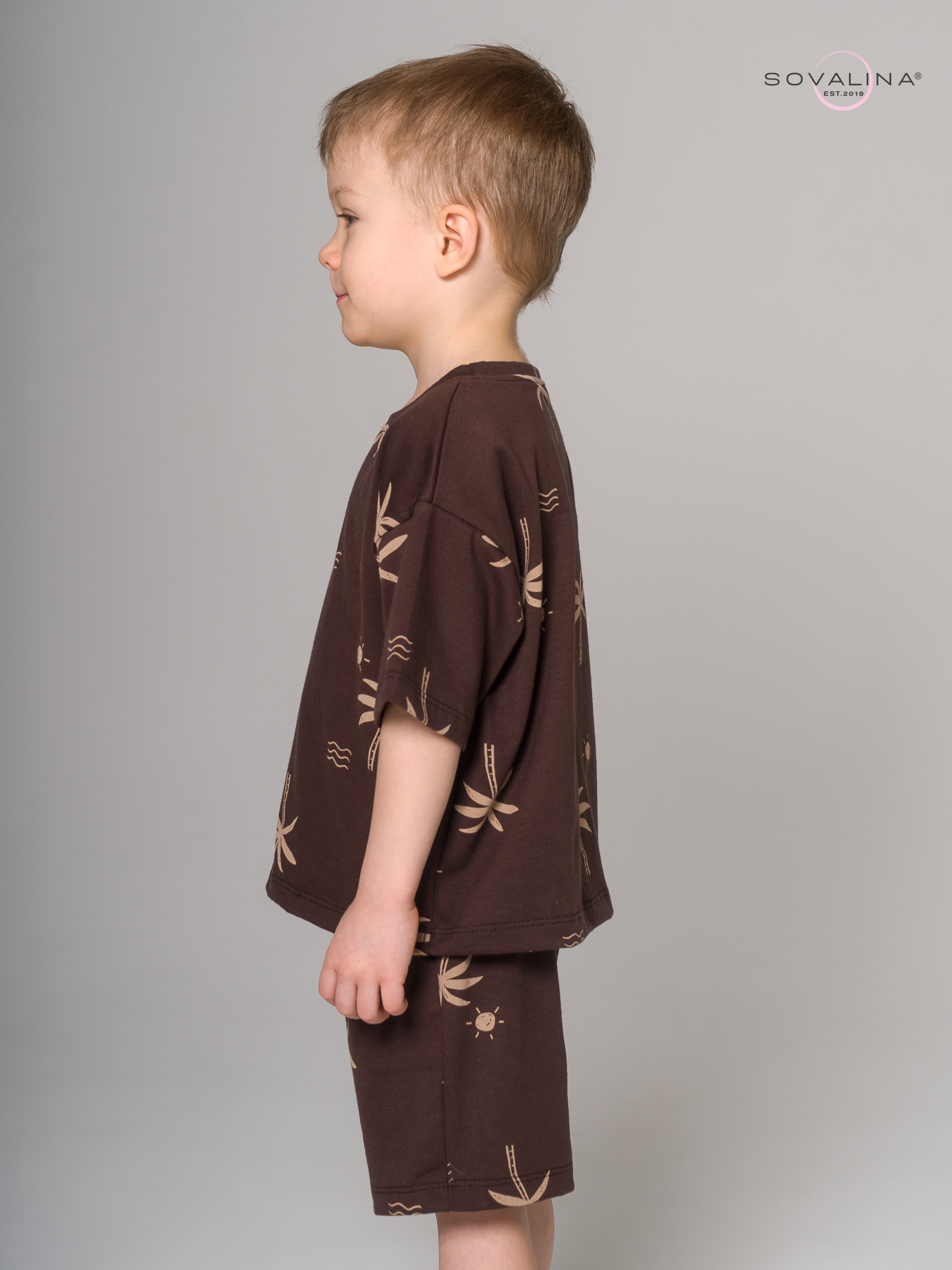 Костюм Light men пальмы коричневые