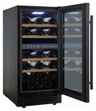Винный шкаф Cellar Private CP027-2TB черная дверь