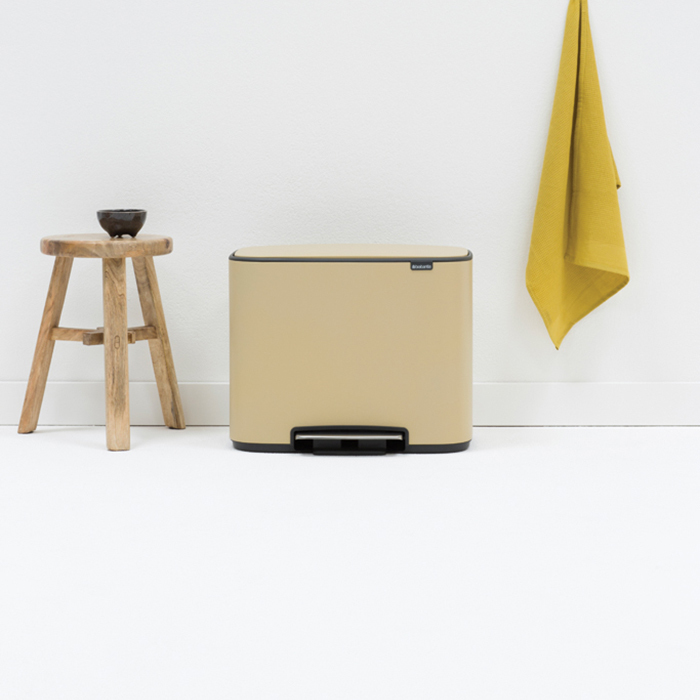 Мусорный бак Bo  (3 x 11 л), Минерально-золотой, арт. 121500 - фото 5