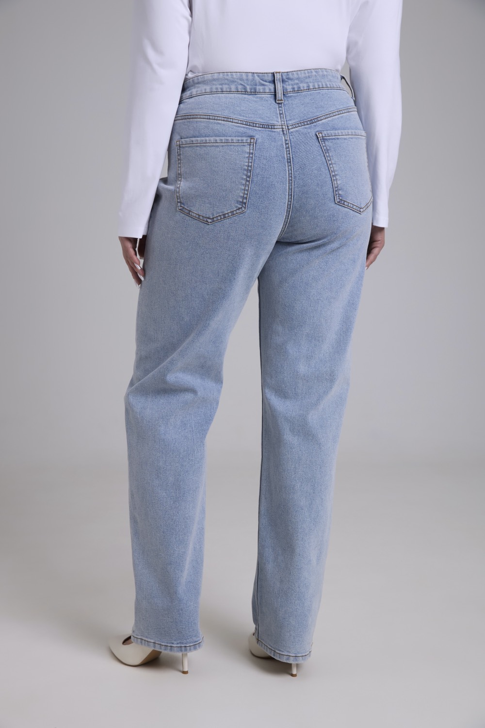 Джинсы straight fit, синий