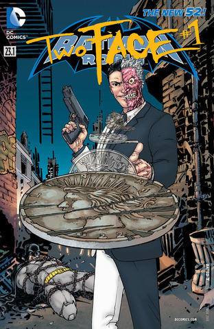 Batman and Robin #23.1: Two-Face Lenticular Cover