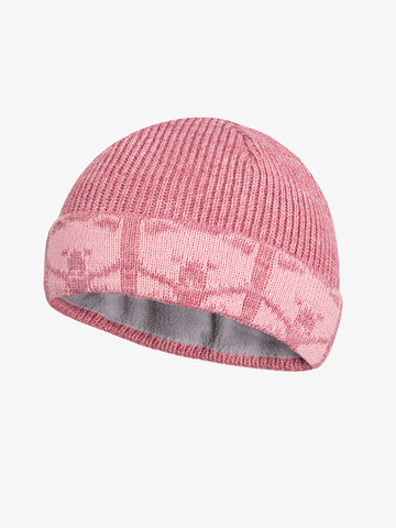 Утеплённая шапка «7 Русских Медведей» с флисовой подкладкой, розового цвета