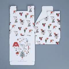 Коробка сборная одиночная Квадрат, «Хюгге», 15*15*7 см