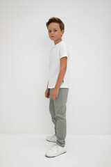 брюки  для мальчика  ТК 46141/оливковый