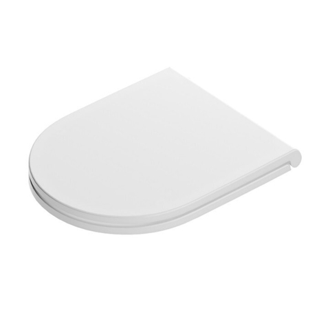 ArtCeram FLA016 05 71 ArtCeram FILE 2.0 Крышка с сиденьем Flat для унитазов FLV006/007/003,, механизм soft-close, цвет белый матовый/хром