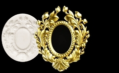 Силиконовый молд № 672 Рамка в венке