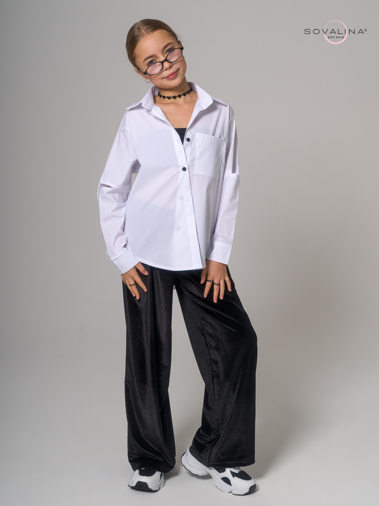 Брюки Classic бархат черный