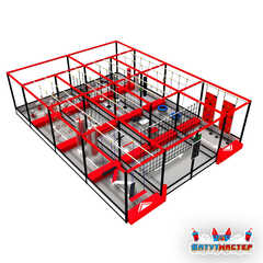 Детский ниндзя-парк «Академия Героев», 11,5×8,5×4,2 м