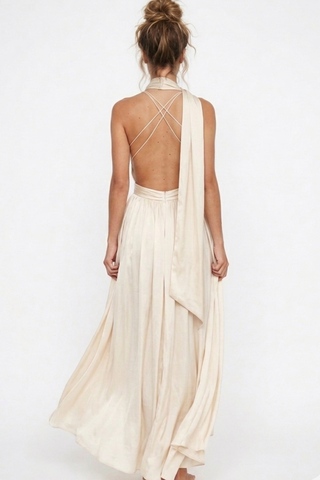 SERA платье с открытой спиной