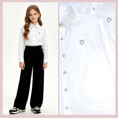 Блуза школьные д (9-14) 260415-WD169