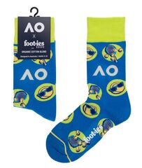 Теннисные носки Australian Open Qualifer Organic Cotton Socks 1P - process blue