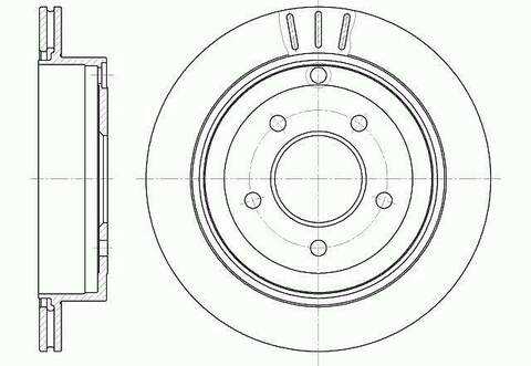 Диск тормозной вентилируемый G-brake  GR-02249