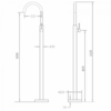 Смеситель ABBER Wasser Kreis AF8141 напольный для раковины, хром