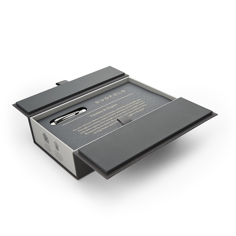 Ручка перьевая Parker Duofold, Ruthenium Chiselled CT, F (1931333)