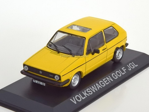 VW Golf JGL Volkswagen yellow 1:43 DeAgostini Masini de legenda #51