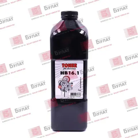 Тонер БУЛАТ HP HB16.1 (Чёрный, банка 1 кг)