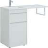 Aquanet 239290 Тумба Токио 58 напольная 1 ящик, б/к цвет белый глянец (239290)