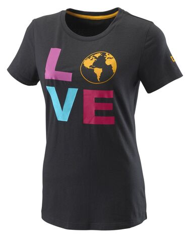 Женская теннисная футболка Wilson Love Earth Tech Tee W - black