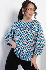 Блуза Мечта сезона (бежево-синяя) Б12910-16М LT Collection