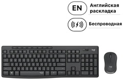 Клавиатура Logitech Silent Wireless Combo MK295 черный + мышь