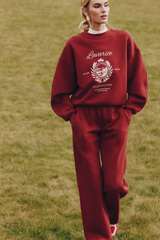 Штаны с рельефными швами Бордо