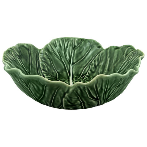 Салатник с резным краем Bordallo Pinheiro Капуста 22.5см