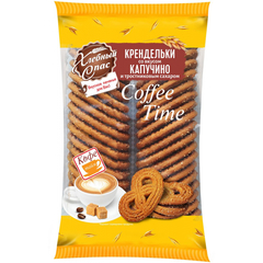 Печенье сдобное Крендельки Хлебный спас Coffe Time со вкусом капучино, 320г