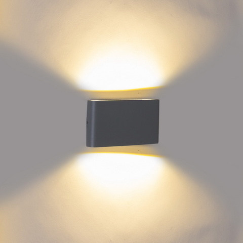 Светильник светодиодный настенный 86813-9.2-002TLL LED2*6W GY Серый без Пульта