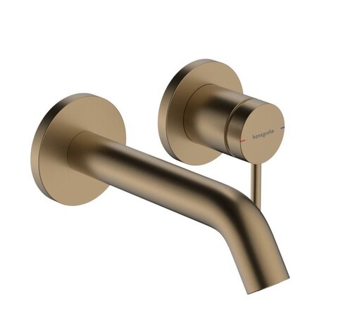 Hansgrohe 73350140 Tecturis S Смеситель для раковины, однорычажный,, настенный, с изливом 16,5 см.