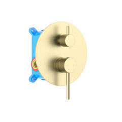 Aquatek AQ1346BG AQ1346BG ЕВРОПА смеситель для ванны 2 режима (внешняя и скрытая часть), шлиф. золото фото