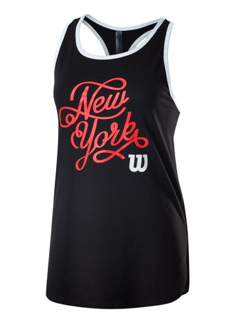 Топ теннисный Wilson New York City Calligra Tech Tank W - black