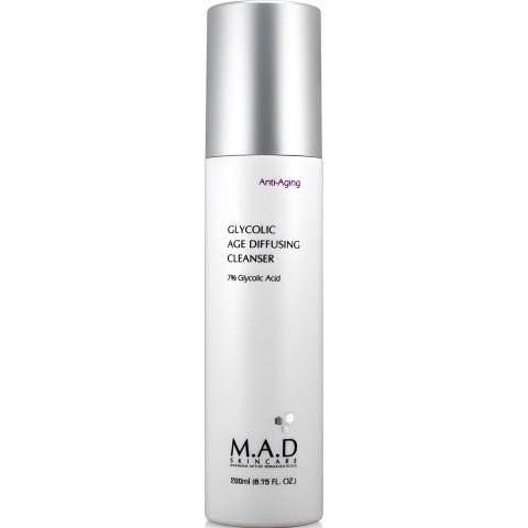 M.A.D. Skincare Очищающий гель с 7% гликолевой кислотой предотвращающий старение кожи | Glycolic Age Diffusing Cleanser