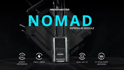 Передающий модуль Radiomaster Nomad Gemini Xrossband ELRS micro/nano 1 Вт двойной 2.4 ГГц и 900 МГц