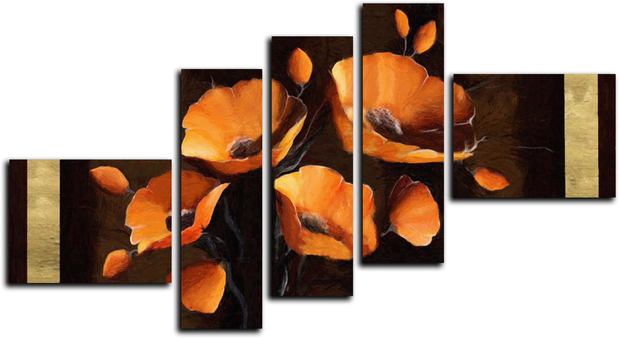 Цветы Модульная картина "Взрывные маки" М477.png
