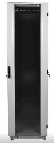 Шкаф телекоммуникационный напольный 47U (800 × 1000) дверь стекло, цвет чёрный ЦМО ШТК-М-47.8.10-1ААА-9005