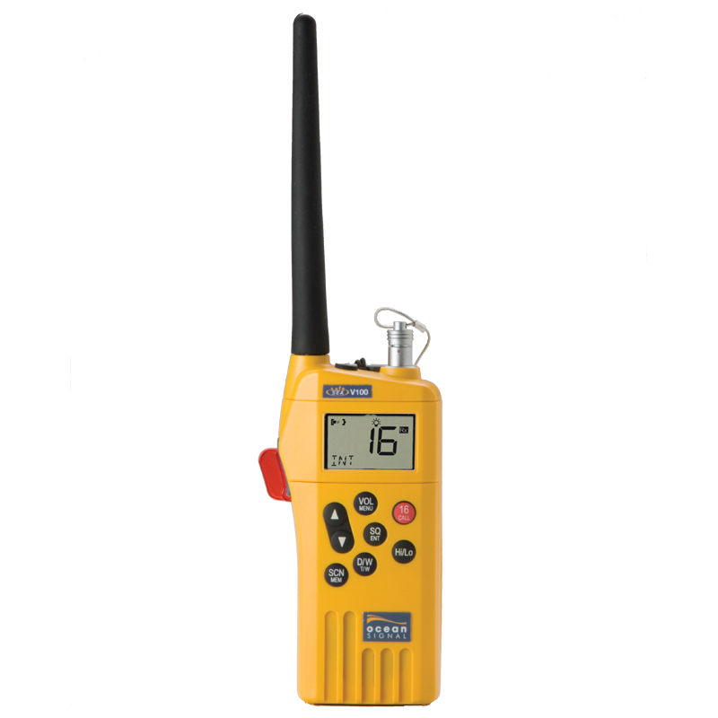 Ocean Signal GMDSS Handheld Radio Kit with accessory socket V100A