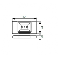 Мыльница с настенным креплением  KAISER Franco BL KH-2724 схема