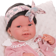 Munecas Antonio Juan Кукла-младенец Беатриц в розовом, 42 см (50036)