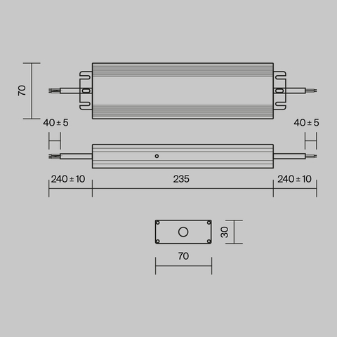 Блок питания для магнитных систем 48V, 150Вт, IP67 Maytoni Power Supply Magnetic PSL008-150W-48V-IP67