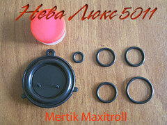 Ремкомплект для водяного узла газовой колонки Нева Люкс 5011, 5013, 5014, 6013 ( блок Mertik)