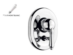 Nicolazzi Monocomando Classico P.M. Blanc 3460 BZ 76 Смеситель для душа, Nicolazzi, P.M.Blanc, тип открывания воды-однорычажный, тип установки-встраиваемый, вид ручки-76 P.M.Blanc, внутренняя часть-необходимо заказать, цвет-Bronze Plated фото