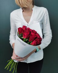 Букет из красной розы,15шт(00213)