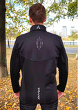 Утеплённый лыжный костюм ArsWear Black Training со спиной мужской