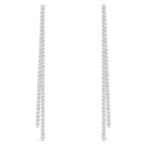 AE9782OX- Серьги длинные из серебра в  стиле APM MONACO